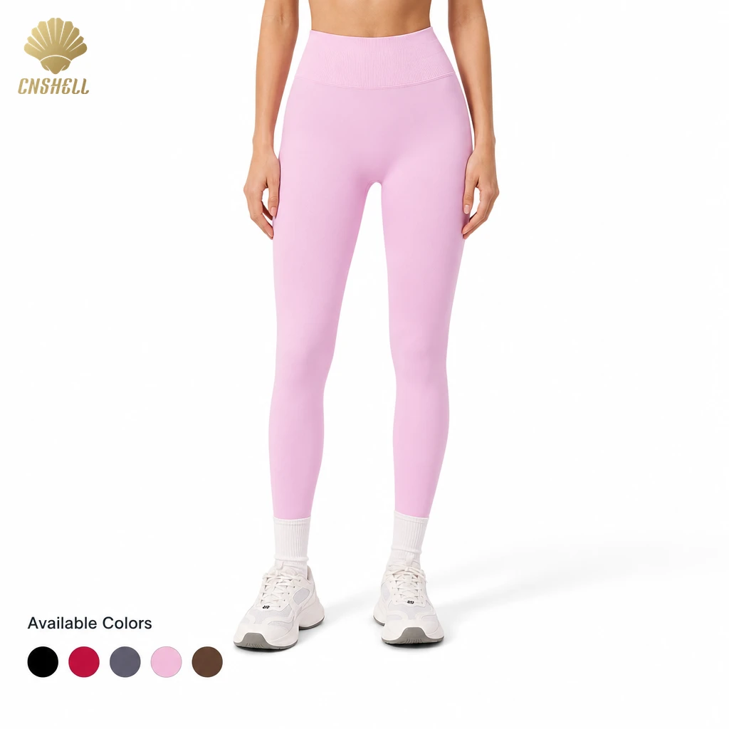 Tummy Control Yoga Pants Women Non See Through High Waist Seamless Leggings Four Way Stretch Activewear Supplier Factory