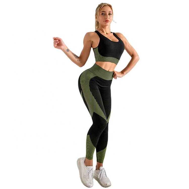 Lanyu Custom Plus Size Compression Tights Gym Fitness Sports Bra And Yoga Sets Workout Clothing Sportswear For Women