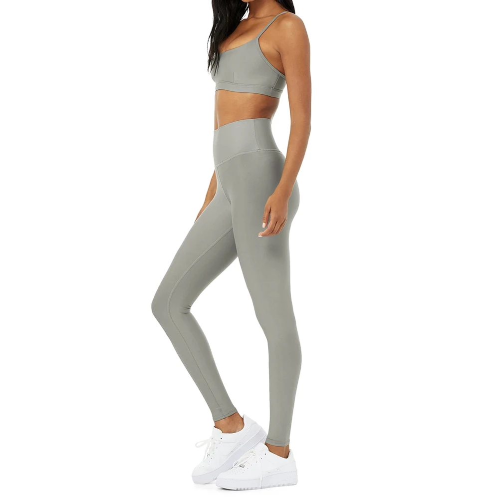 Pakistan Made Breathable Spandex Nylon Women Yoga Set Customized Colors Off-the-Shoulder Neckline-Cheap Price Online Sale