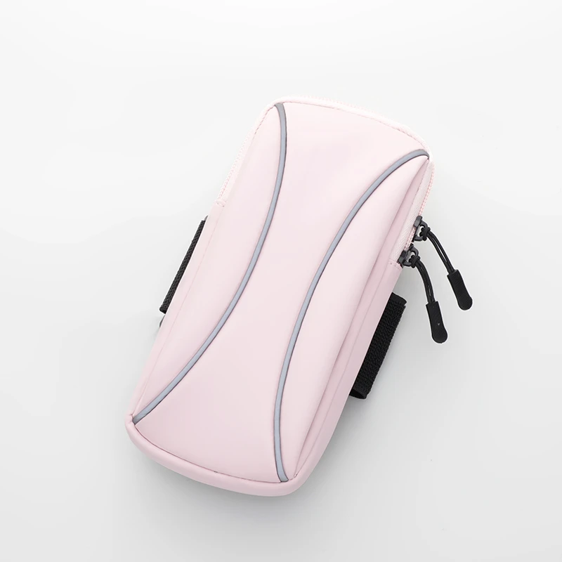 JOYTREKER PU Reflective Top Quality Adjustable Arm Band Holder Bag Outdoor Sport Breathable Running Mobile Arm Bag