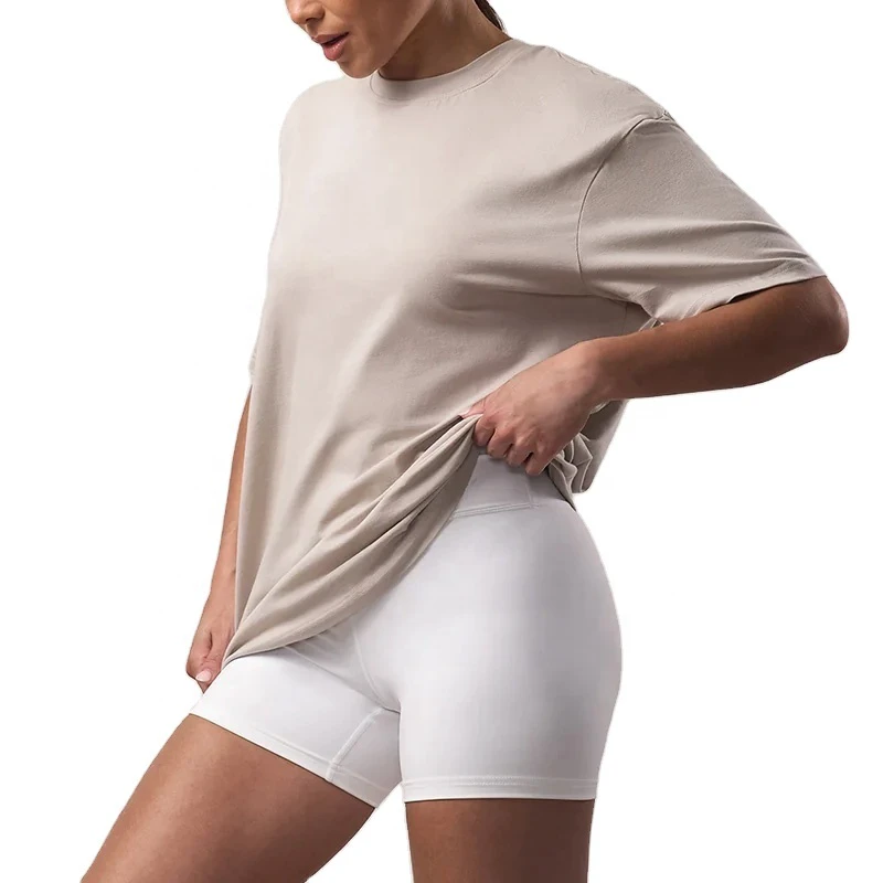 Plus Size Women's Embroidered Spandex 3D Dobby Slim Fit Oversized Crew Neck Short Sleeve Sexy Spring Custom Bulk 180g T-shirts