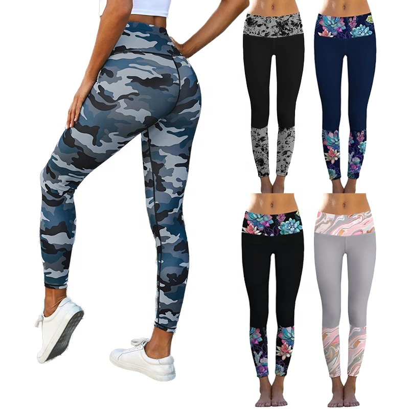 Fashion New Style Solid Ladies High Waisted Tight Four-Way Stretch Breathable Sport Workout Yoga Pants Fitness Leggings for
