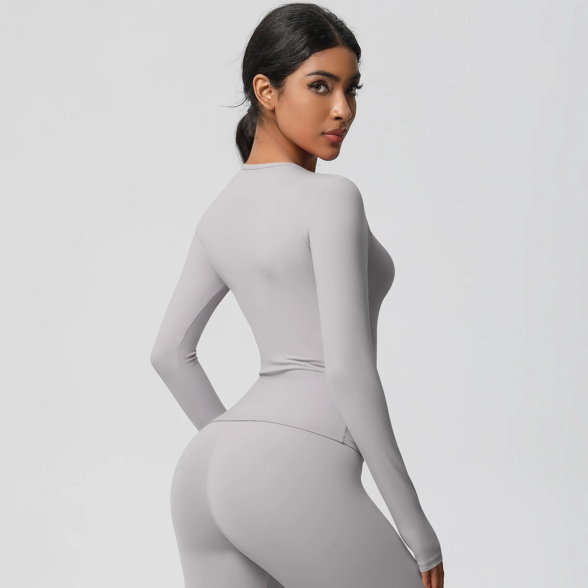 Customized Breathable Yoga Tank Top Seamless Quick Dry Four-Way Stretch Backless Spandex/Nylon Skinny Fit Sweat-Wicking Sports