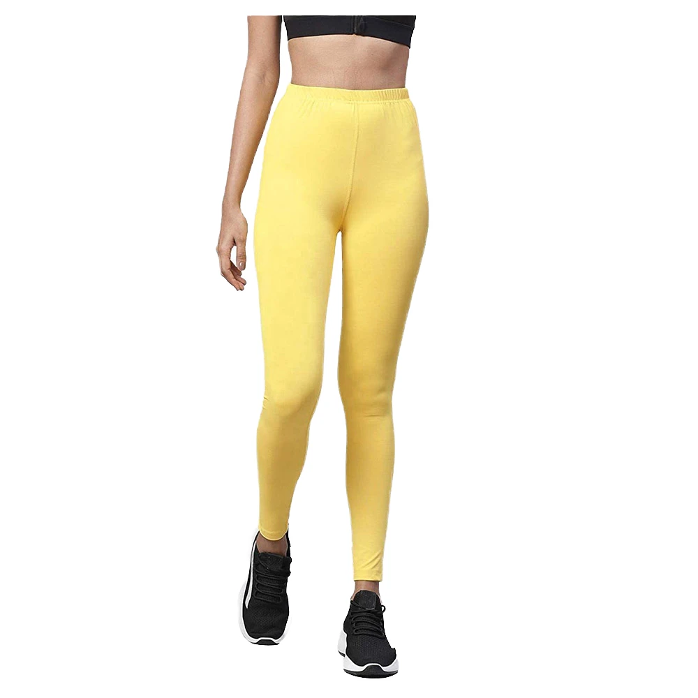 2025 Best Compression Leggings Circulation Women's High 100% Cotton Summer Casual Solid Anti-Bacterial Knee-Length MMA Workout
