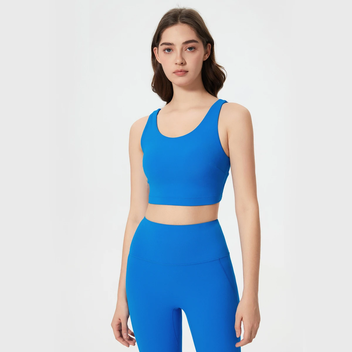 Women High-Intensity Sports Fitness Bra Nude Beautiful Back Yoga Vest Shock-Proof Lightweight Plus Size Sports Bra Yoga Clothes