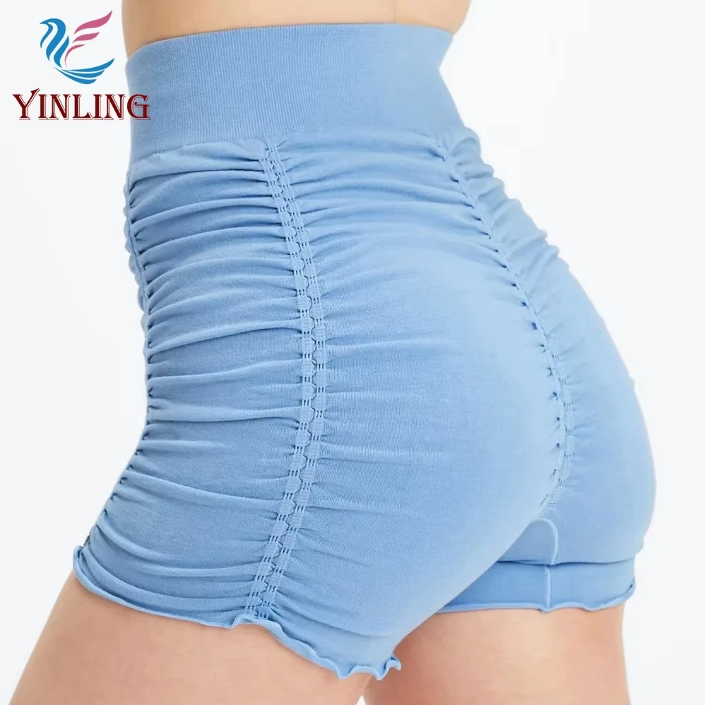 Plus Size Elastic Waist Sexy Summer Casual Shorts Women Solid High Waist Skinny Biker Shorts Female Cotton