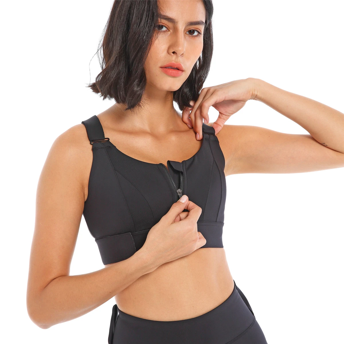 2026 High for Push Tops Oval Shape Plus Size Yoga Sports Bra Back Closure Girls Gym Wear Big Size Sport Bras 5XL