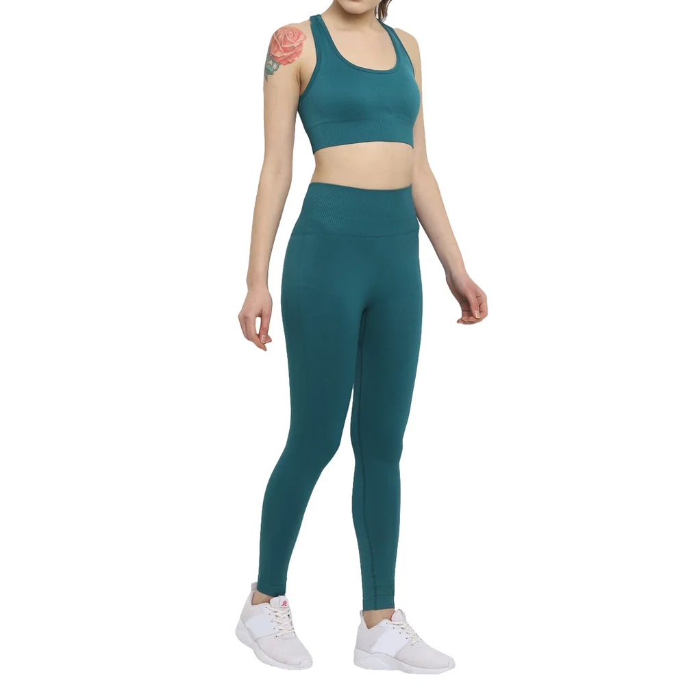 Cheap Price Custom Women Yoga Set Solid Plus Size High Quality Two Piece Sportswear Gym Training Customizable OEM