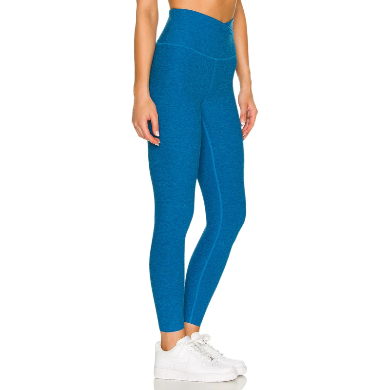 Manufactory OEM Active Wear Customized Tummy Control Crisscross High Waist Yoga Leggings Sports Fitness Leggings Pants for Women