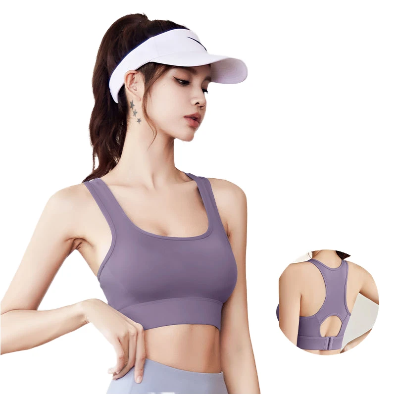 Custom Logo Wholesale High Impact Sports Bra for Girls Shockproof Active Training Running Back Adjustable Sport Back