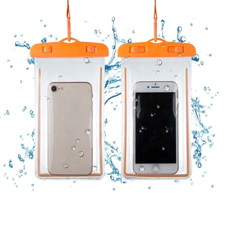 Universal PVC Waterproof Mobile Phone Bags for iphone for samsung Clear Waterproof Phone case
