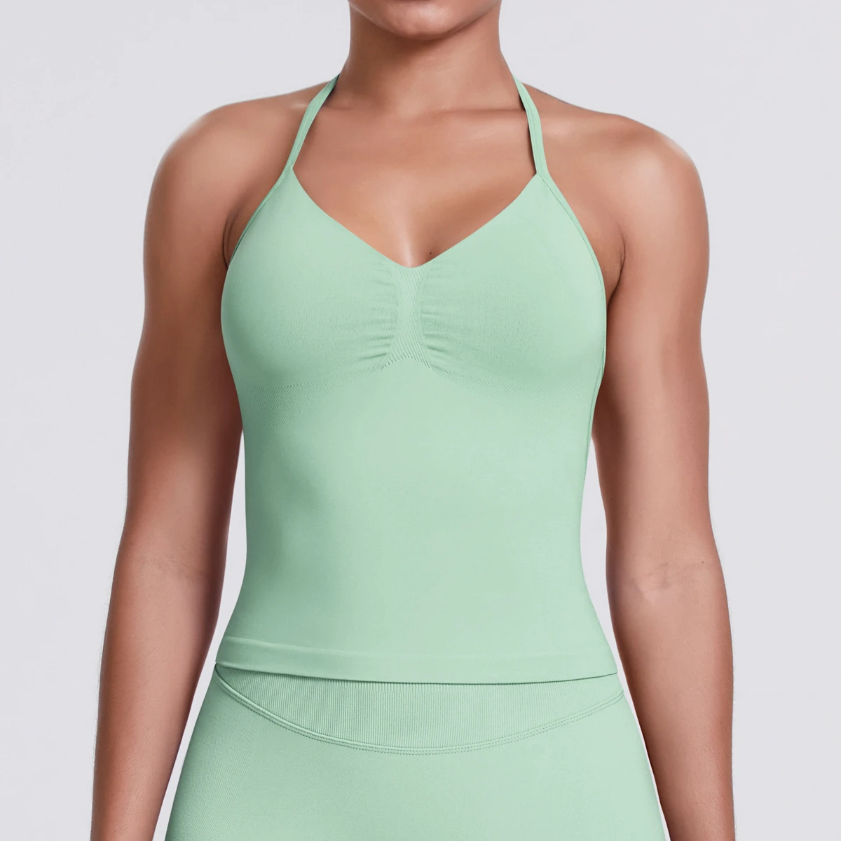 Core-Spun Cotton-Feel Polyester 230 GSM Seamless Circular Knit, face view