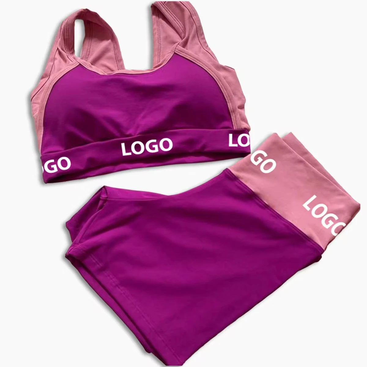 Yoga Set High Waist Leggings Sports Bra Women Comfortable Breathable Material Yoga Set For Women Yoga Pilates Running Training