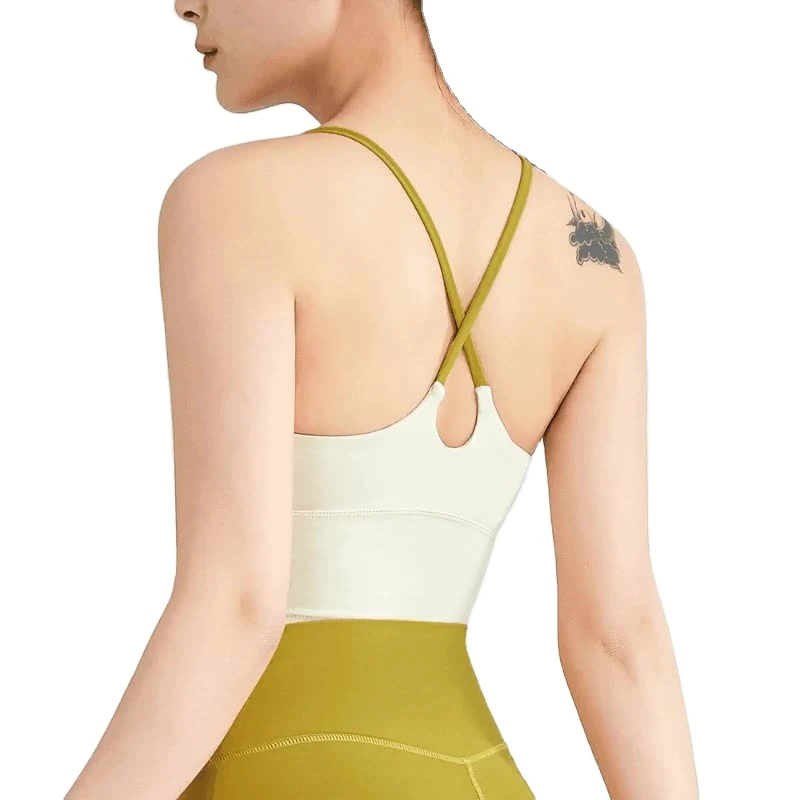 High Quality Girls' Fitness Yoga Bra Set Customized Wholesale Gym Wear with Spandex Lining Made From Soft Cotton
