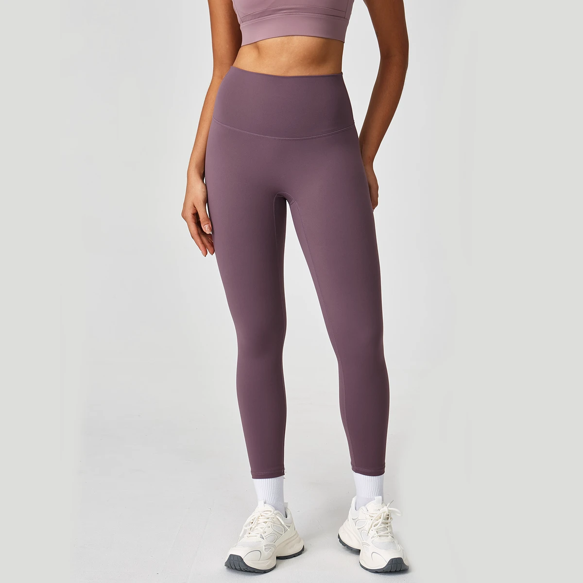Women's High Waist Breathable Tummy Control Hip Training Running Gym Fitness Sports Tight Pants Quick Dry Body Shaping Solid