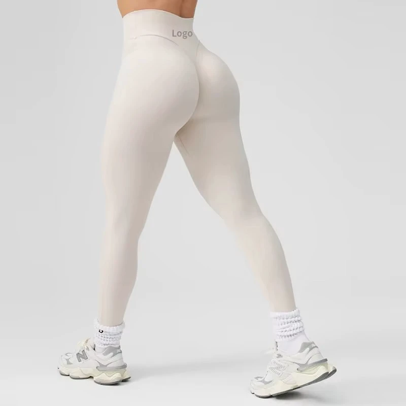 Custom Spandex Sportswear Women High Waist Yoga Leggings Gym Workout Tight Fitness Butt Lift Plus Size Seamless All Season