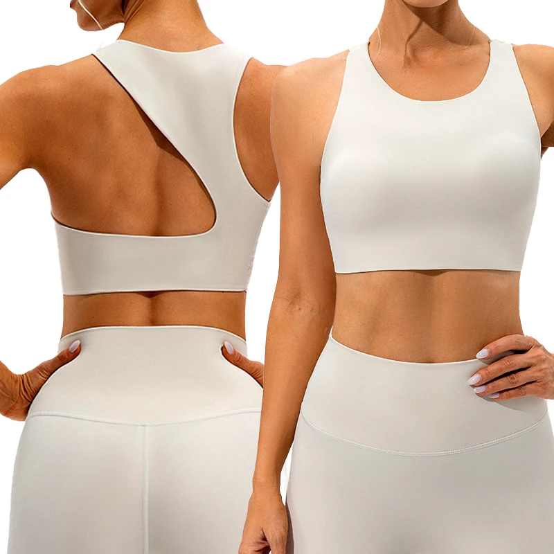 Wholesale Premium Anti-Shake Yoga Sports Bra High-Intensity Support for Fitness Activities Breathable Sporty Style Knitted