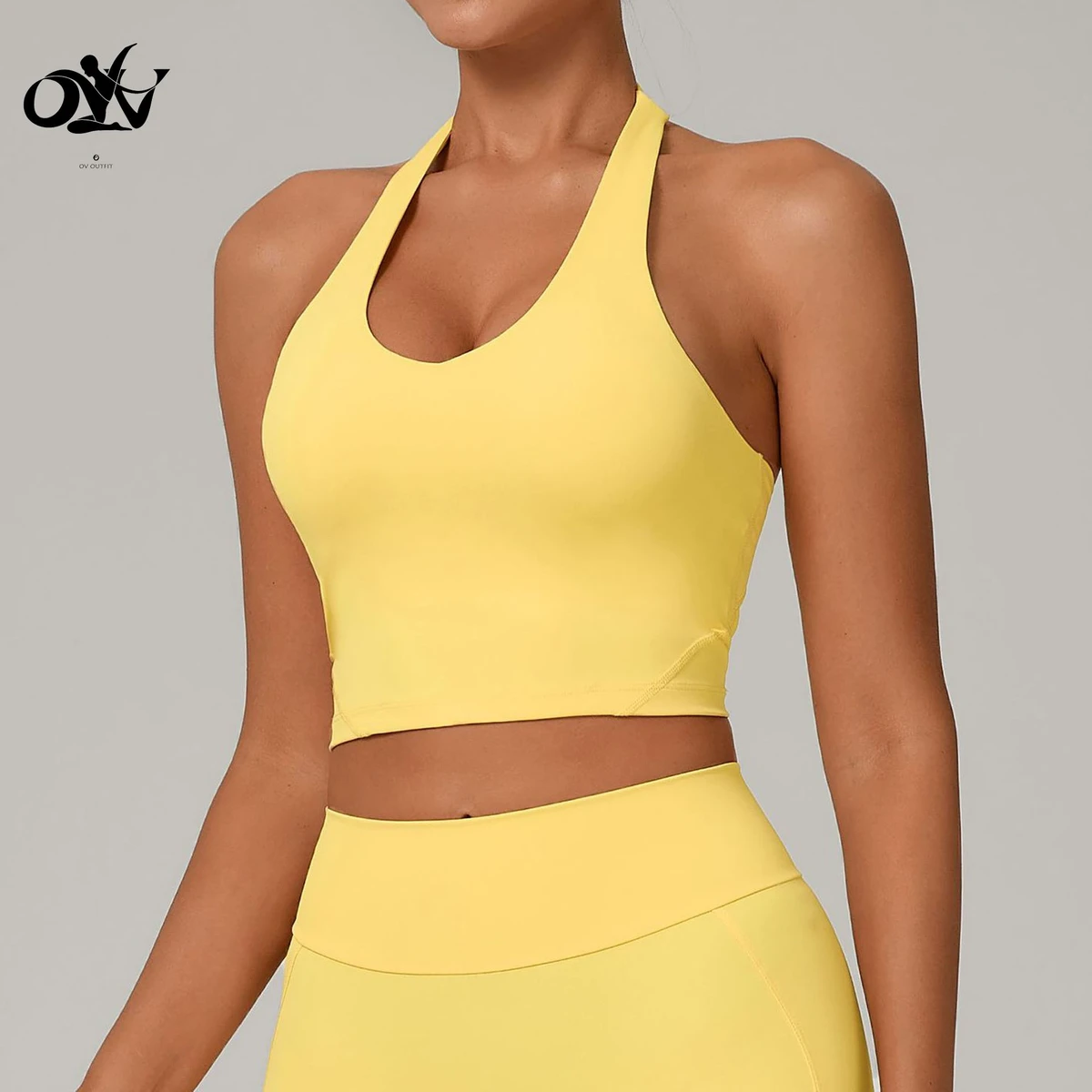 Adjustable Halter Backless Fitness Sports Top Quick-drying Beautiful Back Yoga Bra for Women Wholesale Casual Soft Yoga Clothing