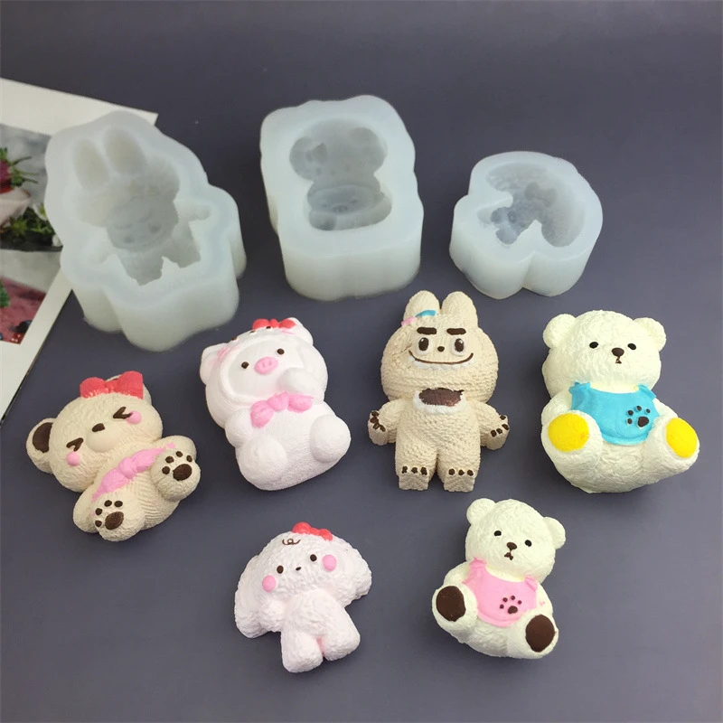 Squishy Silicone Mold DIY Chocolate Cake Fondant Resin Crafts Casting Kit  Baking Decoration Cute  Silicone Mold
