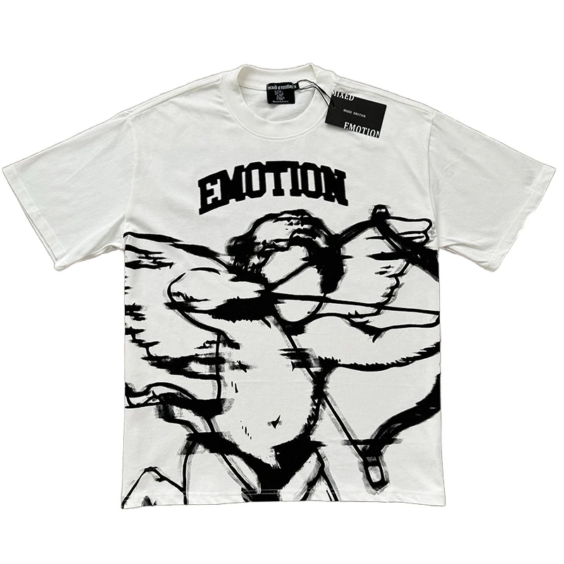 100% Cotton Regular Fit Men's T-Shirts for Casual Wear-High Quality Your Logo Printed 300g Fabric Weight O-Neck Collar