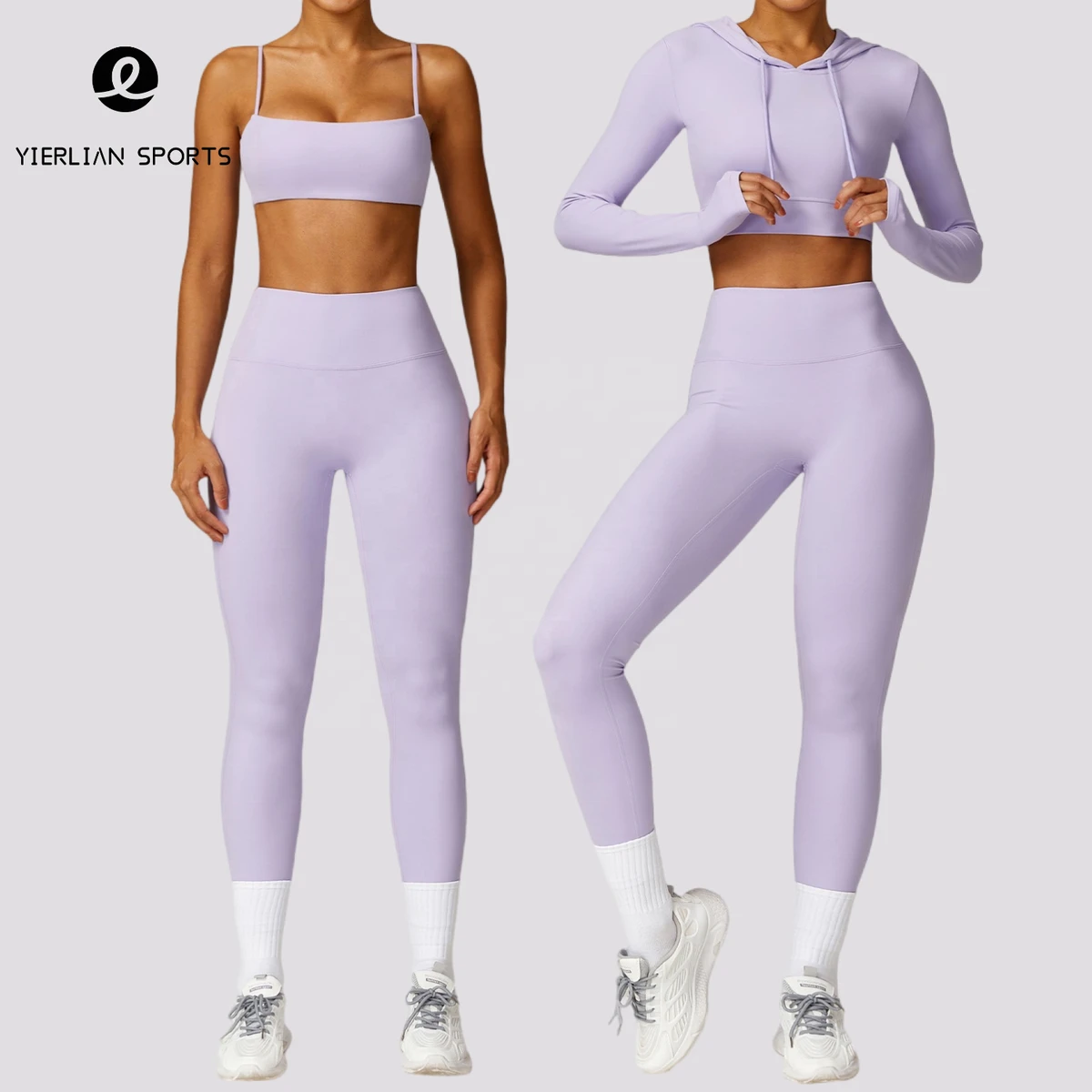 New Woman's Nude Quick Drying Autumn Yoga Sets Winter Fitness Quick Dry Women's Gym Clothes Yoga Set