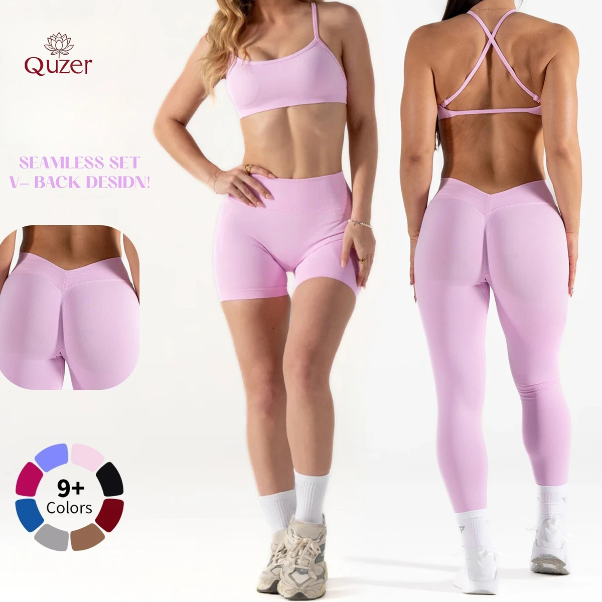 Ladies Bra Girls Scrunch Butt Shorts Pour Hommes Set Fitness SeamlessYoga Sets Clothes Women Sports Set Apparel Stock