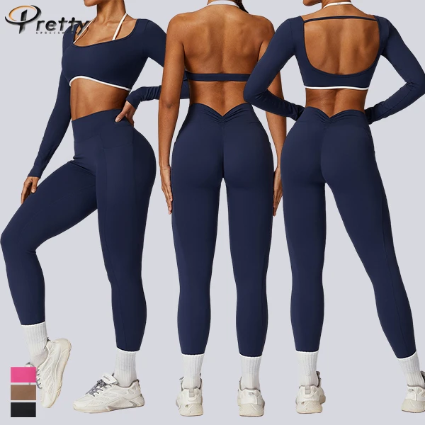 New Model Sportswear Sexy High Waist Plus Size Yoga Pants Active Yoga Leggings Workout Running Fitness Quick Dry Breathable