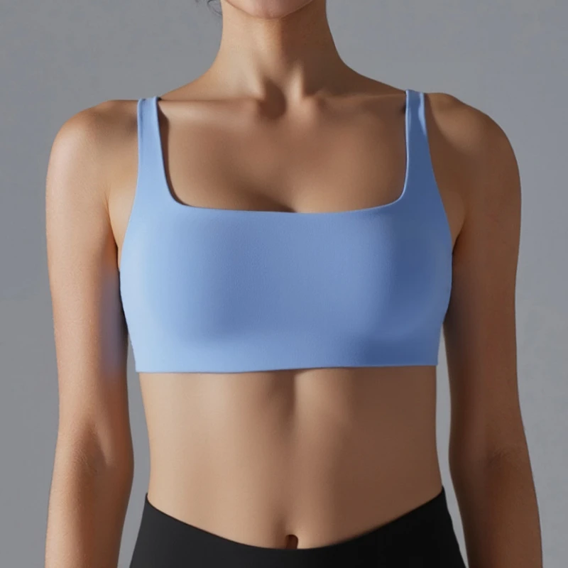 XW-X-282 Hot Selling High Quality Girls Active Running Wear Workout Open Back Sleeveless Crop Top Fitness Gym Sports Bra