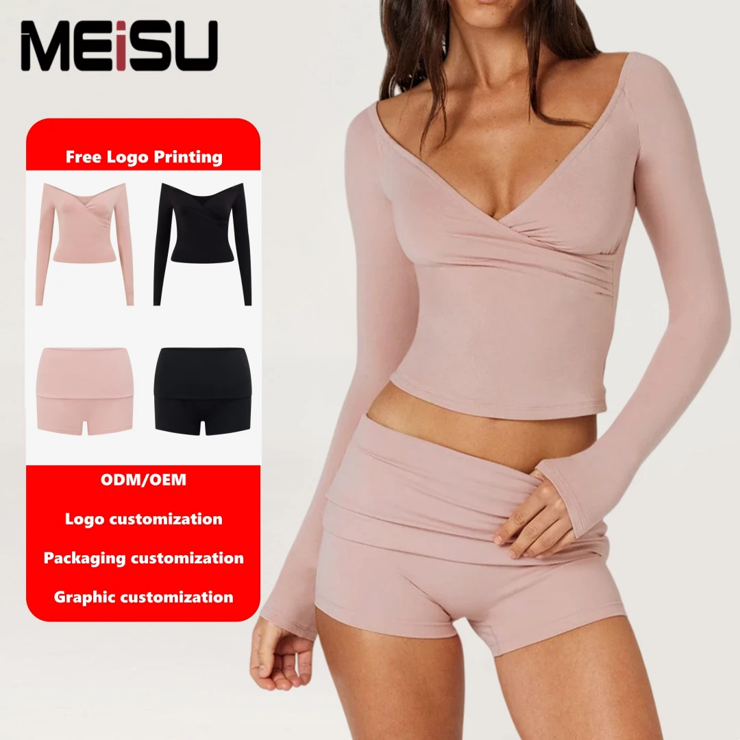 OEM Private Label Fashion Long Sleeve Pilates Top Women Yoga Workout Shirt Stylish Gym Wear Solid Color Fitness Clothing