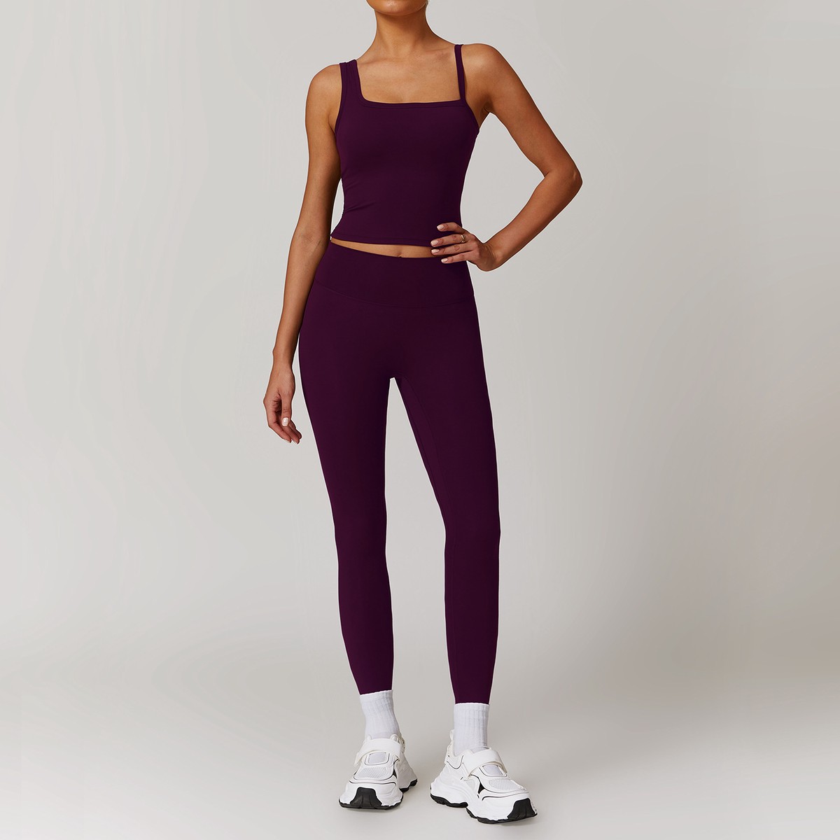 Women Sports Bra Zip Up Jackets Butt Lifting Yoga Leggings 5 Pieces Workout Gym Fitness Sets