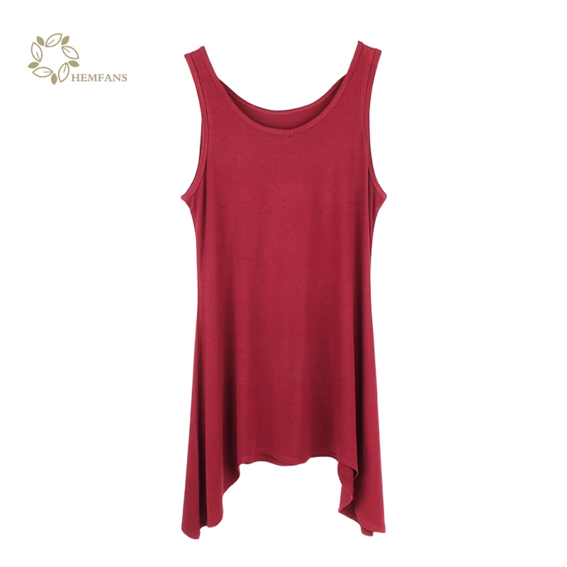 Fashion Design Plain Dyed Breathable Bamboo Yoga tank Top Dress Women OEM Service