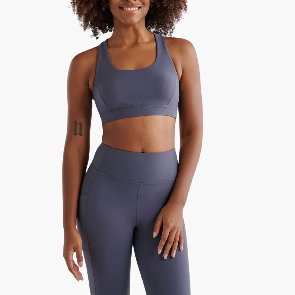 Custom Wholesale Women Solid Washed 2PCS Yoga Workout Set Sleeveless Sports Top with High Waist Leggings Quick Dry Breathable