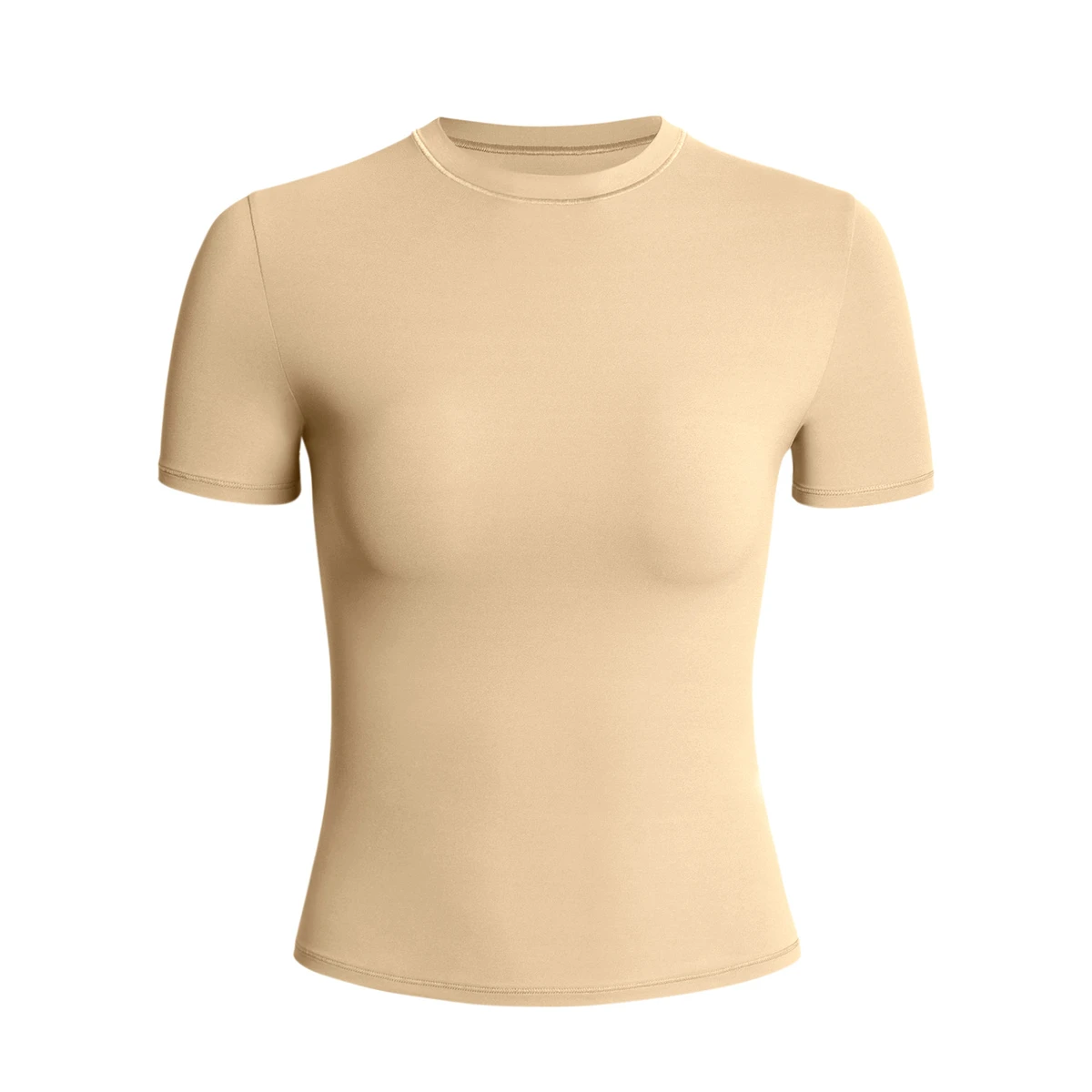 Women's Compression Fitness T-Shirts Stretchy Soft Quick Dry Lightweight Casual Plus Size Reversible Summer Autumn Windproof