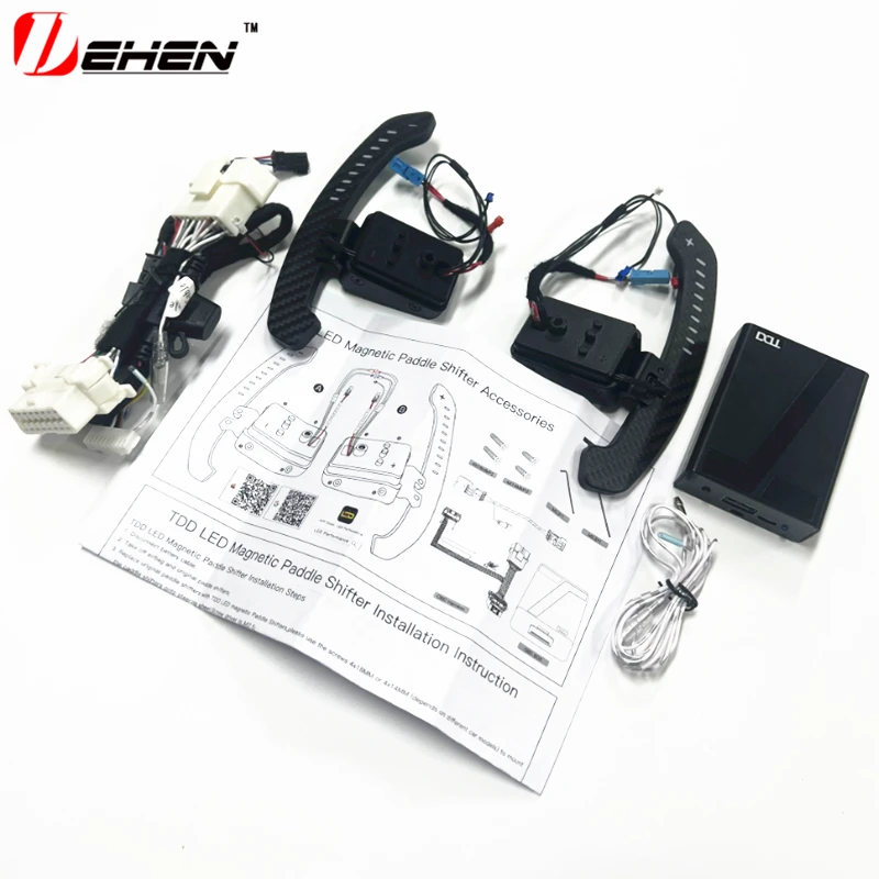 LED Magnetic Carbon Fiber Paddle Shifters for F80 F82 F83 F87 G80 G82 G87 F95 F96 F97 F98 M2 M3 M4 M5 M6 M80