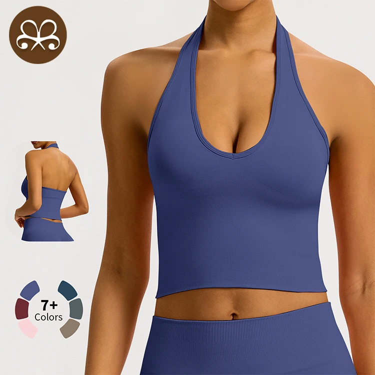 High Support Seamless Workout Bra - Moisture Wicking & Shockproof Design with Adjustable Straps for High-Impact Fitness