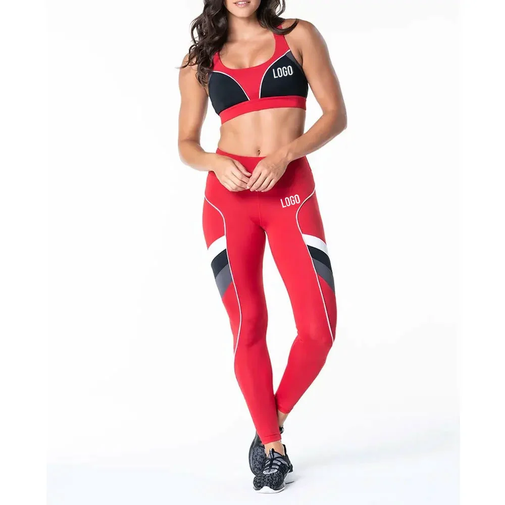 Sports Girls Seamless Fitness Sport Wear High Elastic Women Yoga set High Gym Bra and Breathable Yoga Leggings Set
