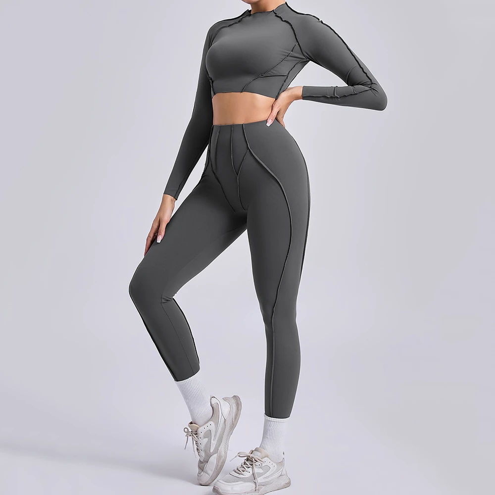 Custom Logo Yoga Set, Women's Wrinkle Hip Lifting Versatile Yoga Dress, Running and Fitness Set