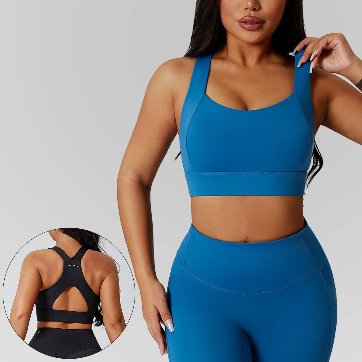 Best Selling Women's High Impact Quick Dry Yoga Bra Shockproof XS Size Soft Wide Shoulder Strap Workout Sports Fitness Bra