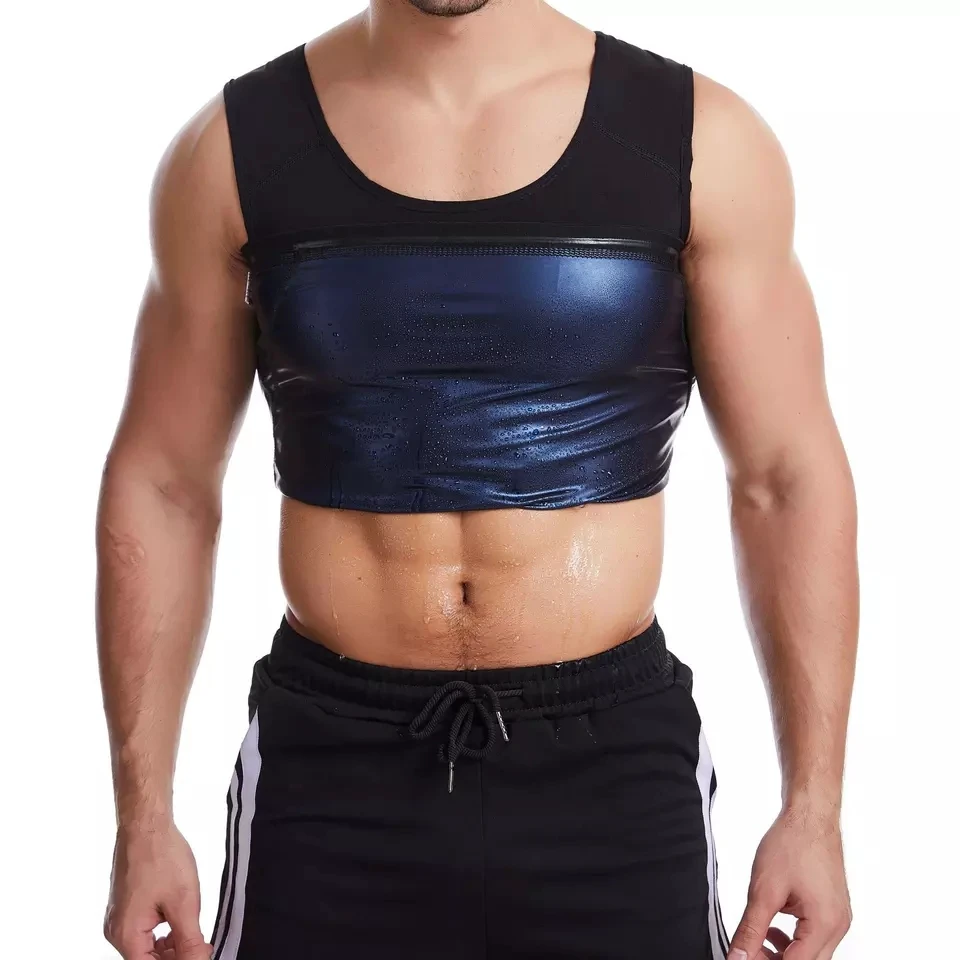 Adjustable Professional Home Use Workout Body Shaper Men Trapping Compression Tank Top Suit Sauna Sweat Vest