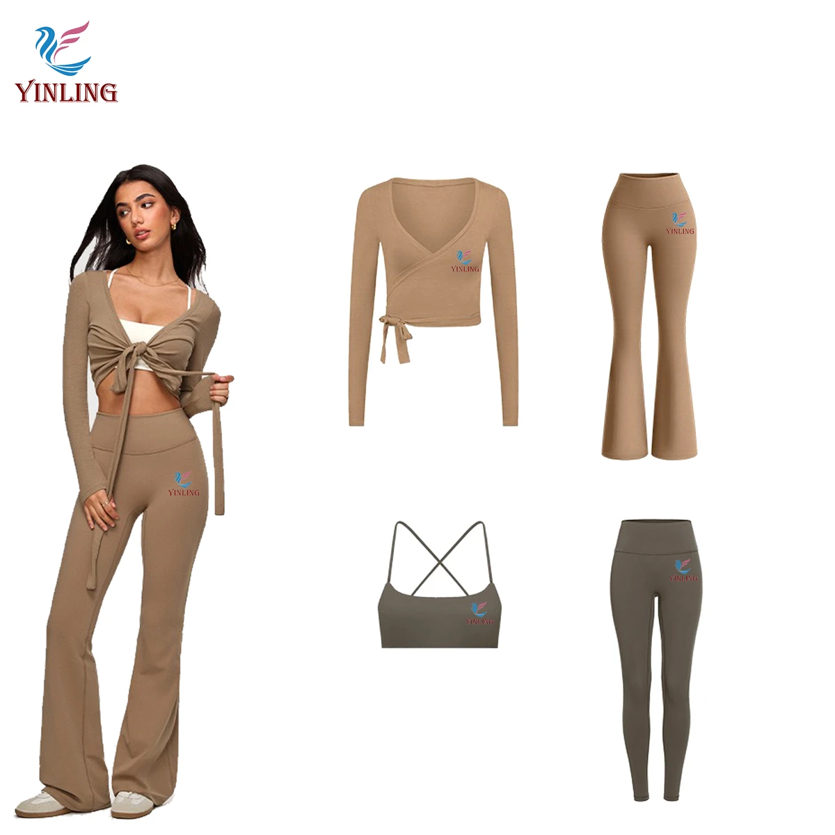 Custom Athletic Wear Clothing Women Yoga Set Yoga Fitness Legging Bra Sets High Quality Sportswear Yoga Wear Set