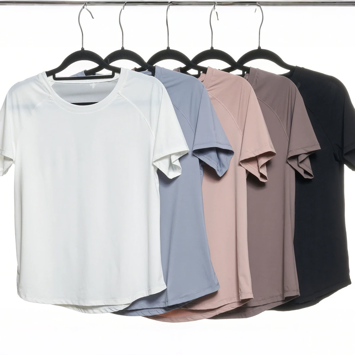 Custom Women's Breathable Quick Dry Mesh Yoga T-Shirts Loose-Fit Short Sleeve Moisture Wicking Casual Gym Training Tee