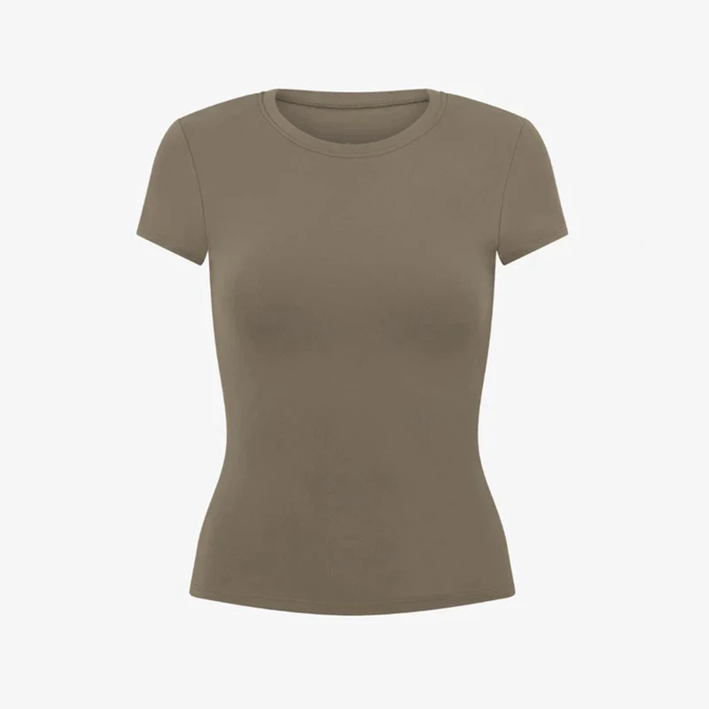 Wholesale Women's Compression Quick Dry Slim Fit Yoga Running Sports T-Shirt