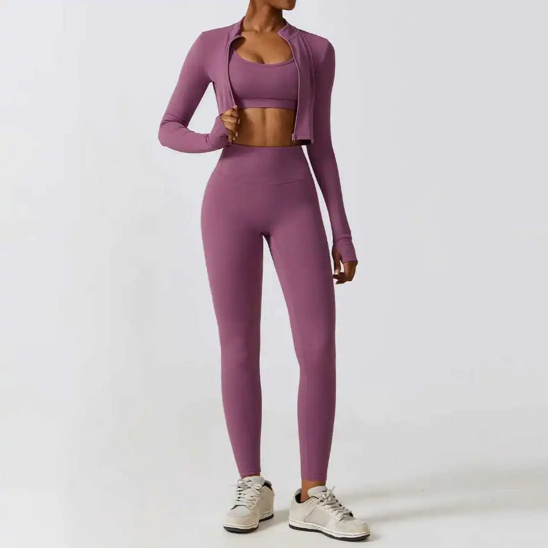 Long Sleeve Workout Top Sexy Loose-fitting Sports Athletic Top for Gym Yoga Running Bra and Shorts Leggings For Yoga