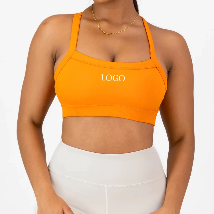 OEM Custom Manufacturers High Impact Support Racer Back Sports Bra With Removable Cups for Women