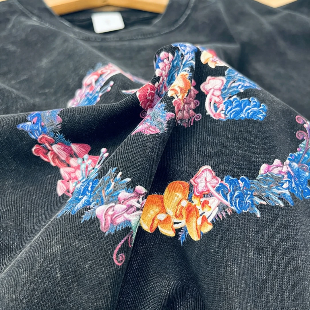 Custom Heavyweight 100% Thick Cotton Boxy Men'S T-Shirts Dtg Design Print Dtg T-Shirt Printing Acid Wash Dtg Print T-Shirt