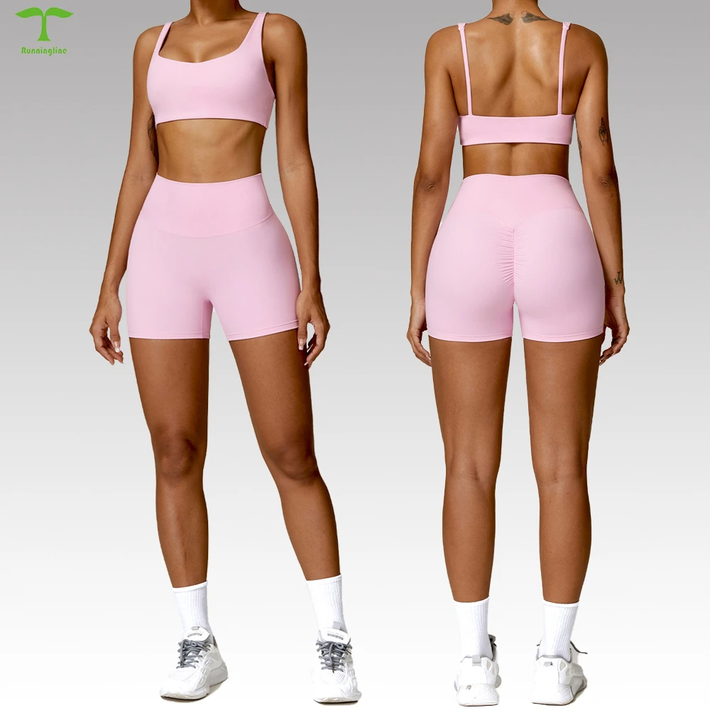 High-End Women's Gym 5 Pieces Sexy Shape Yoga Set XS Size Breathable Yoga Suit Gym Clothes for Women