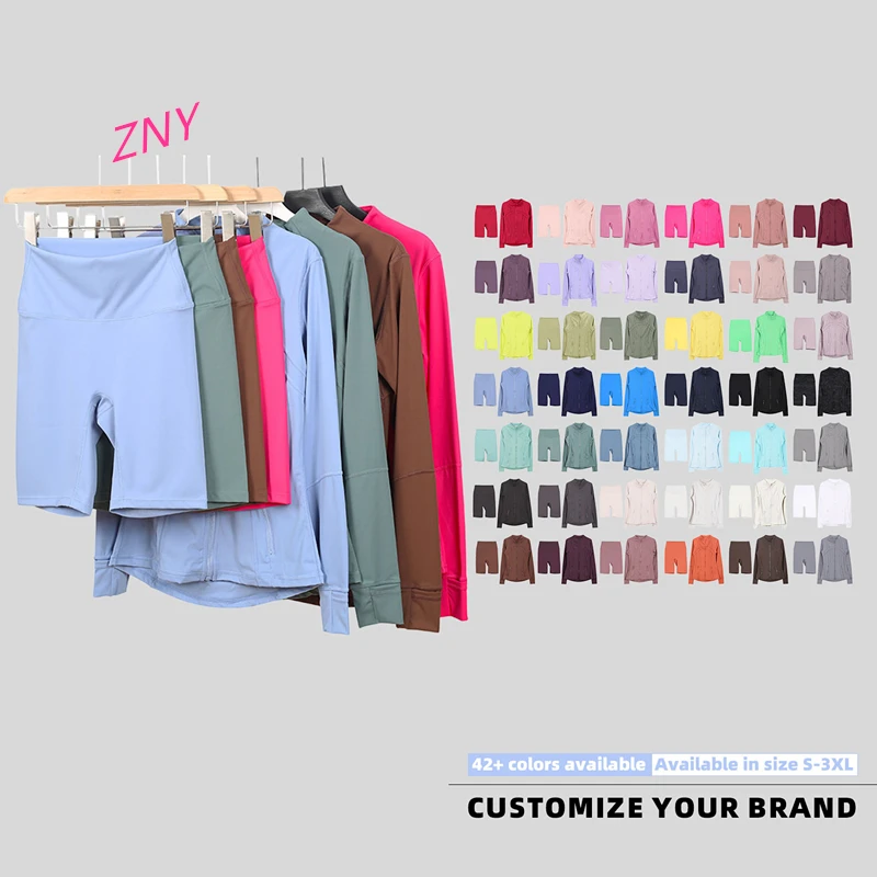Summer Yoga Sets Fitness Women Wholesale Outdoor Tracksuits Custom Logo Workout Nylon Spandex Gym Women Fitness 2 Piece Set