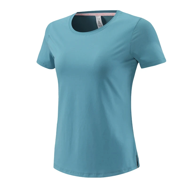 Wholesale Running Fitness Tshirts for Women Custom Quick Dry Ladies Sports Gym Yoga Top Women's T-shirts