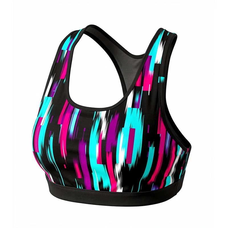 Fanshi Custom Retro Athletic Soccer Sports Bra High Stretch Breathable For Women Football Team Custom Training Apparel