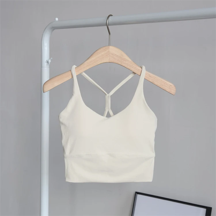 Fitness Apparel Yoga Top Solid Color Sleeveless Quick Dry Women Tank Top Sports Bras